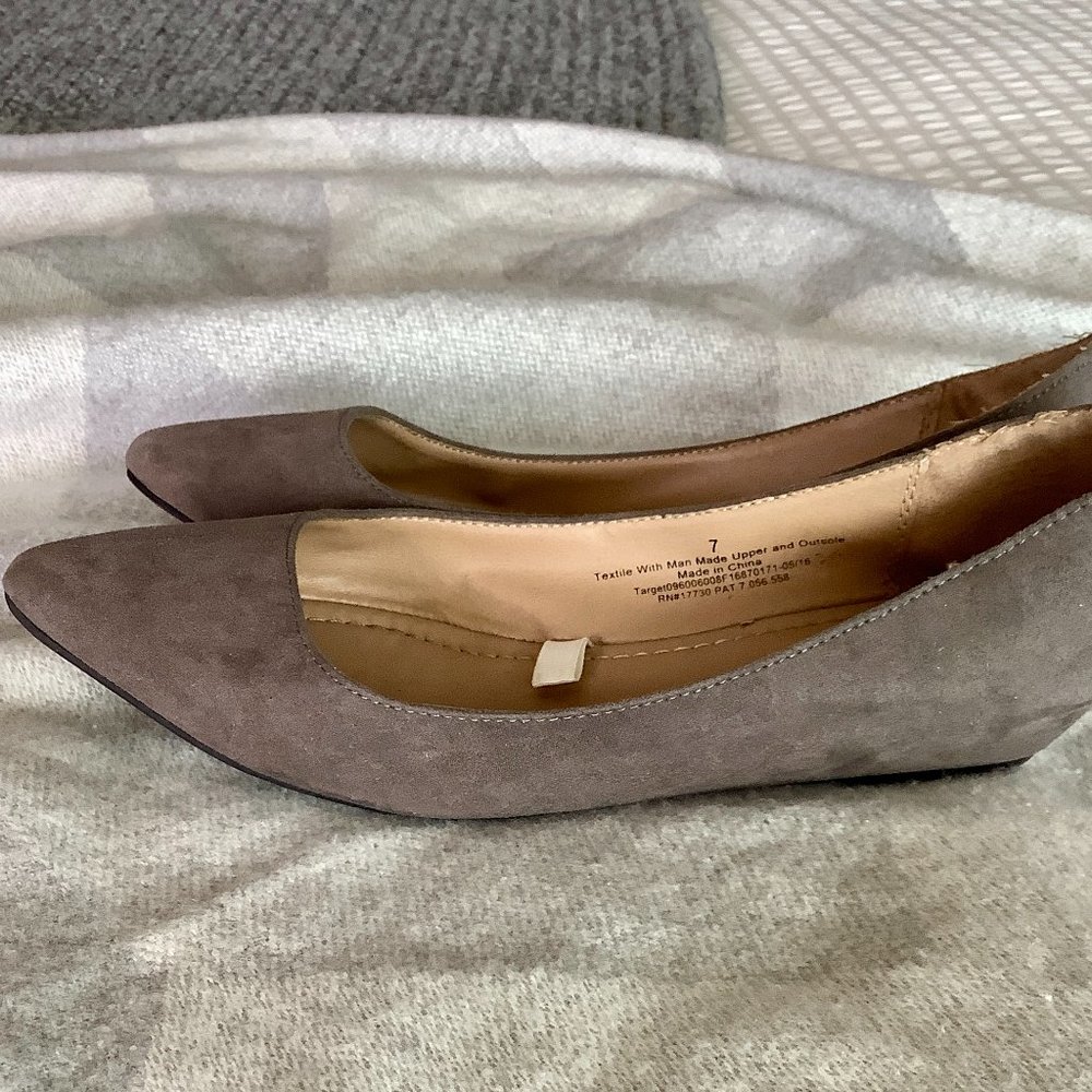 Merona Flats with small wedge heel
